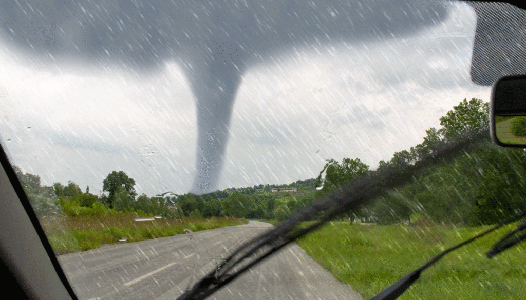 tornado-through-car-windshield