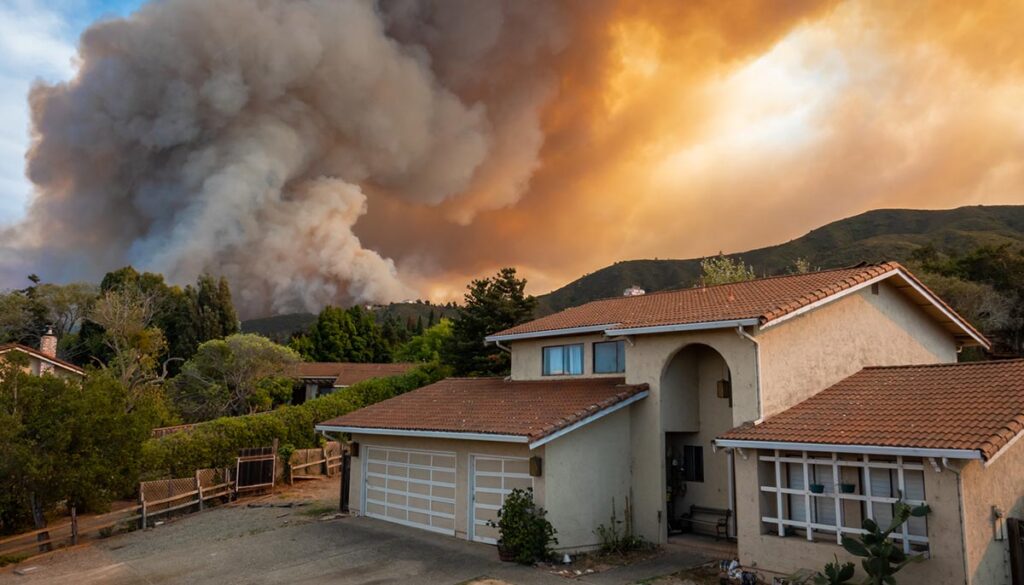 wildfire in California