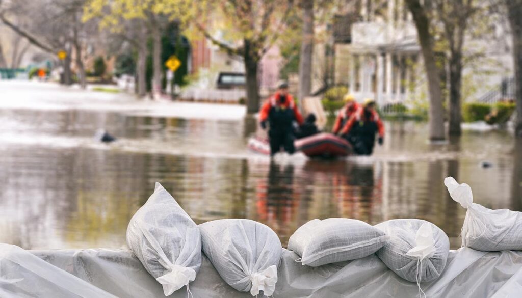 flooding in a city