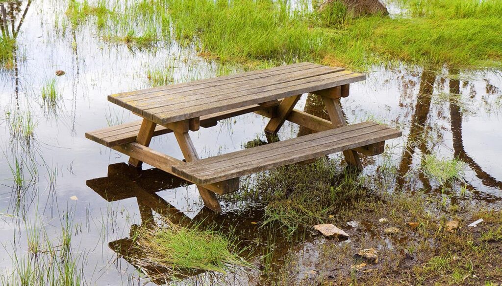 flooded campground