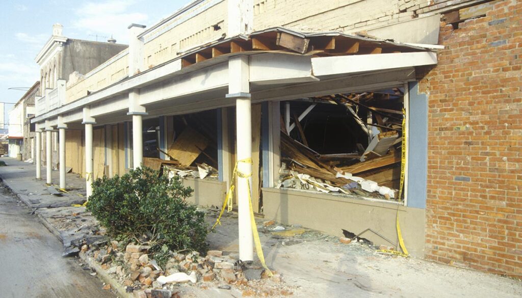 AUGUST 1992 - Hurricane Andrew damage, Jeanerette, LA area - National Disaster