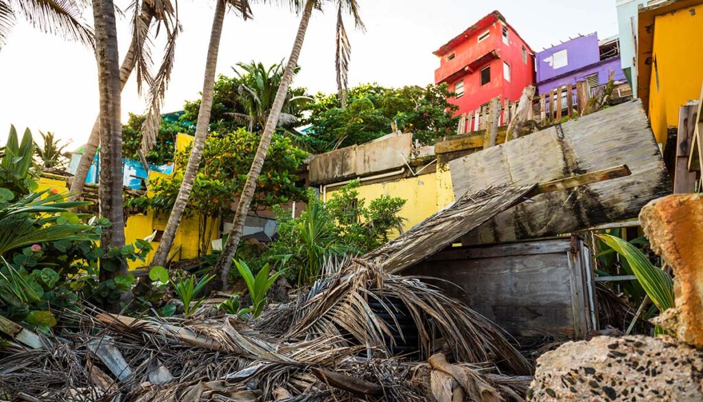 storm destruction in Puerto Rico